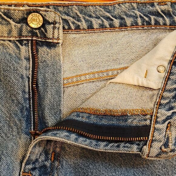 Polo by Ralph Lauren Polo Jeans Co High Waisted Straight Leg Cotton Denim Jeans - Picture 4 of 11